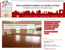 Tablet Screenshot of duvalgrugeau-immobilier.com